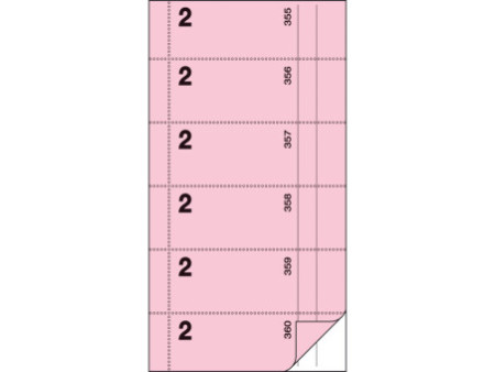 sigel Bloc de bons 'Serveur no 2', rosé