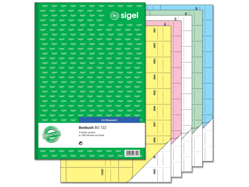 sigel Bloc de bons 'Carnet de bons' A4, 1000 coupons