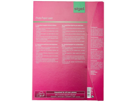 sigel Papier photo, A4, 135 g/m2, glossy recto-verso