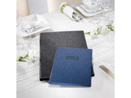 sigel Chemise pour cartes de menu, A5, noir