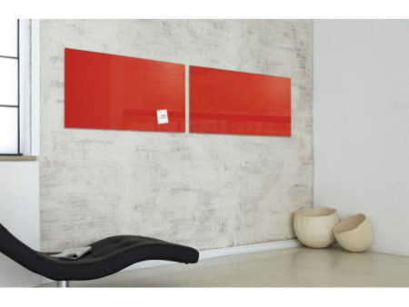 sigel tableau magnétique en verre 'artverum',(L)910x(H)460mm