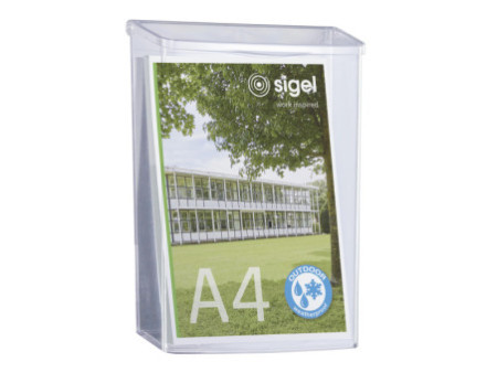 sigel support mural pour prospectus ' acrylic', acrylique