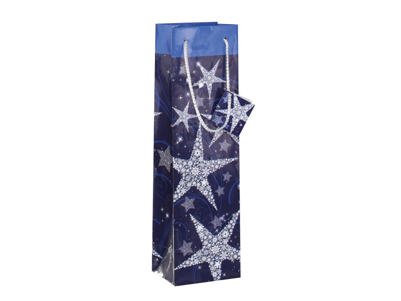 sigel Sac cadeau de Noël pour bouteille 'Shining Stars'