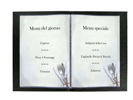sigel Papier à motif, A4, 90 g/m2, motif 'Menu Dîner'