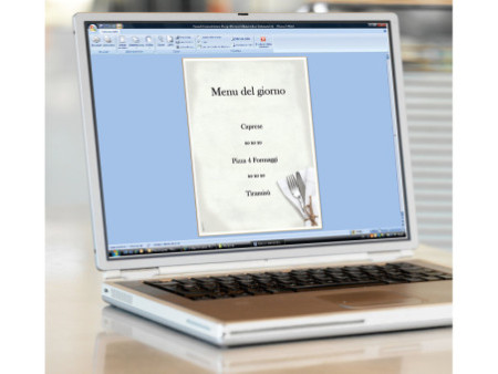 sigel Papier à motif, A4, 90 g/m2, motif 'Menu Dîner'