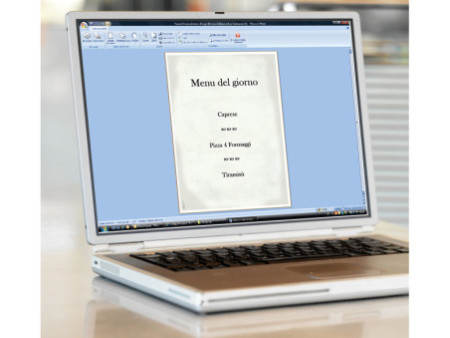 sigel Papier à motif, A4, 90 g/m2, motif 'Menu neutre'