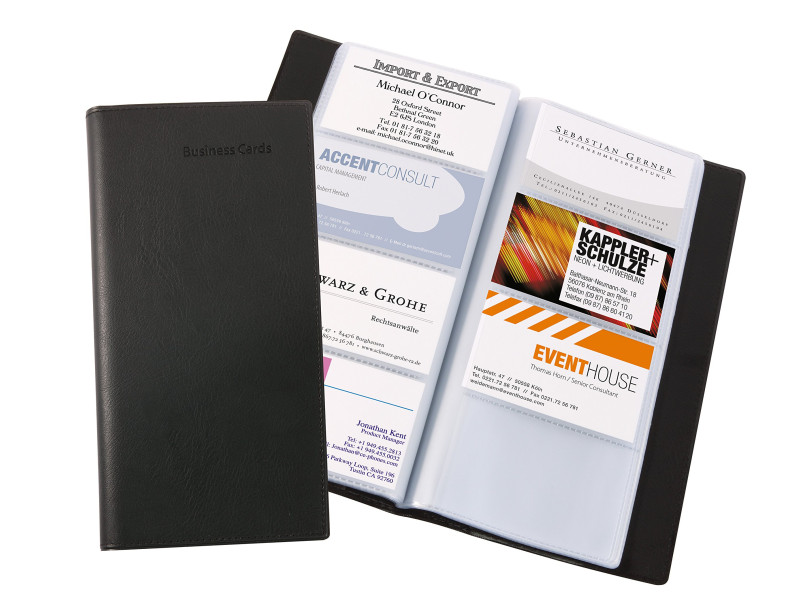 sigel Pochette pour cartes de visite, pour 192 cartes de