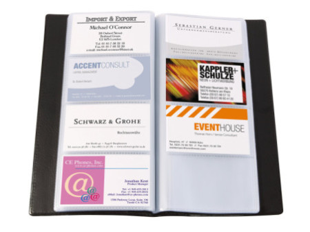 sigel Pochette pour cartes de visite, pour 192 cartes de