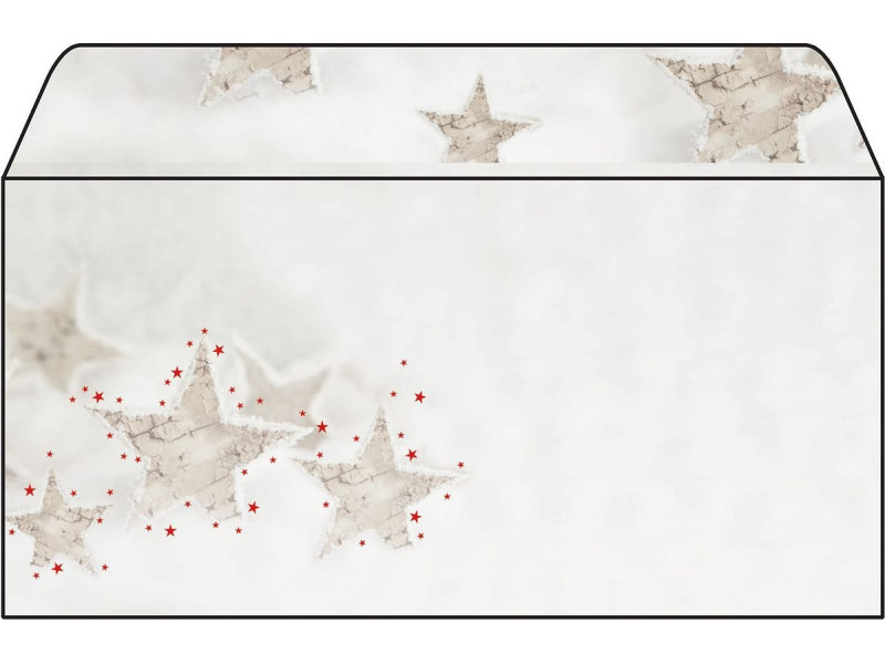 sigel Enveloppe à motif de Noël 'Christmas Timber', 90 g/m2