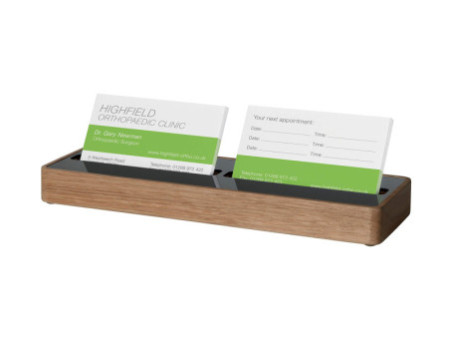 sigel Présentoir pour cartes de visite, chêne, 60 cartes