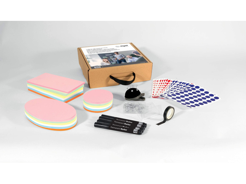 sigel Kit de démarrage pour tableaux en verre, blancs,