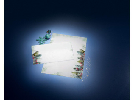 sigel Enveloppe à motif de Noël 'Christmas Garland, long