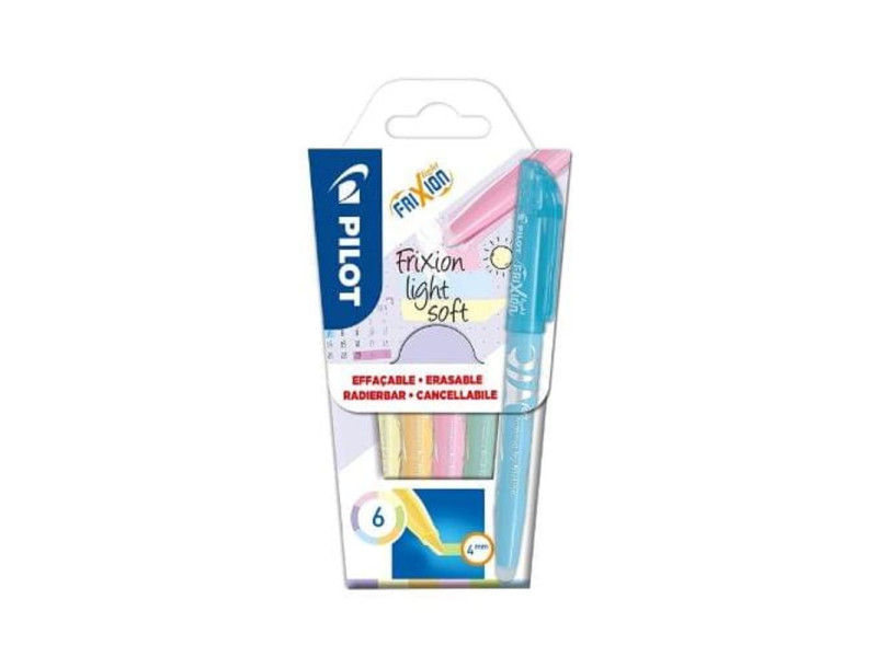 PILOT Surligneur FRIXION light soft, étui de 6