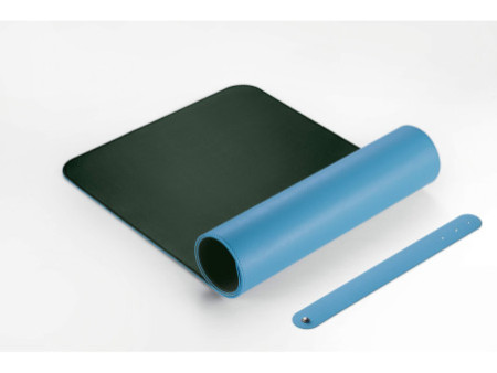 sigel Sous-main, similicuir, enroulable, bleu/vert