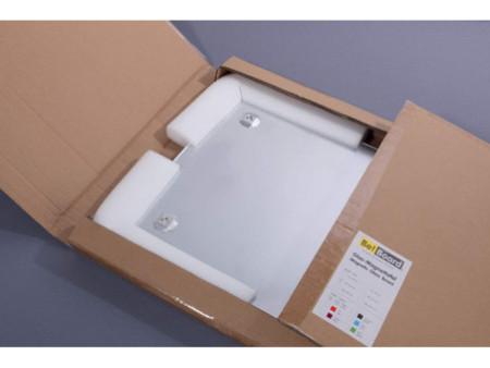 Be!Board Tableau magnétique en verre (L)450x(H)450 mm, blanc