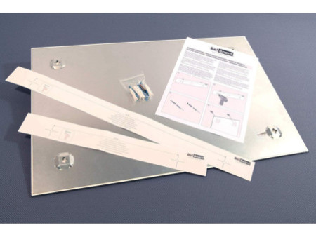 Be!Board Tableau magnétique en verre, 1.200 x 900 mm, noir