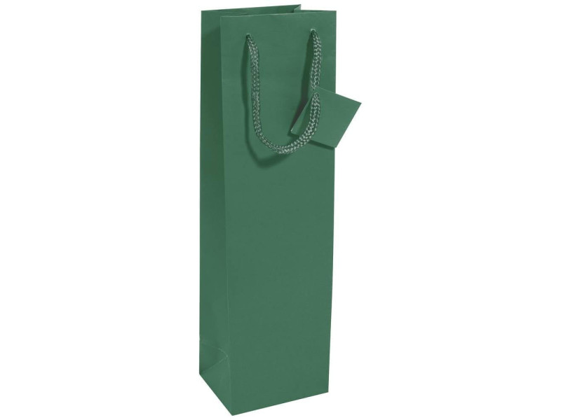 sigel Sac à bouteille, vernis mat, pour une bouteille, vert