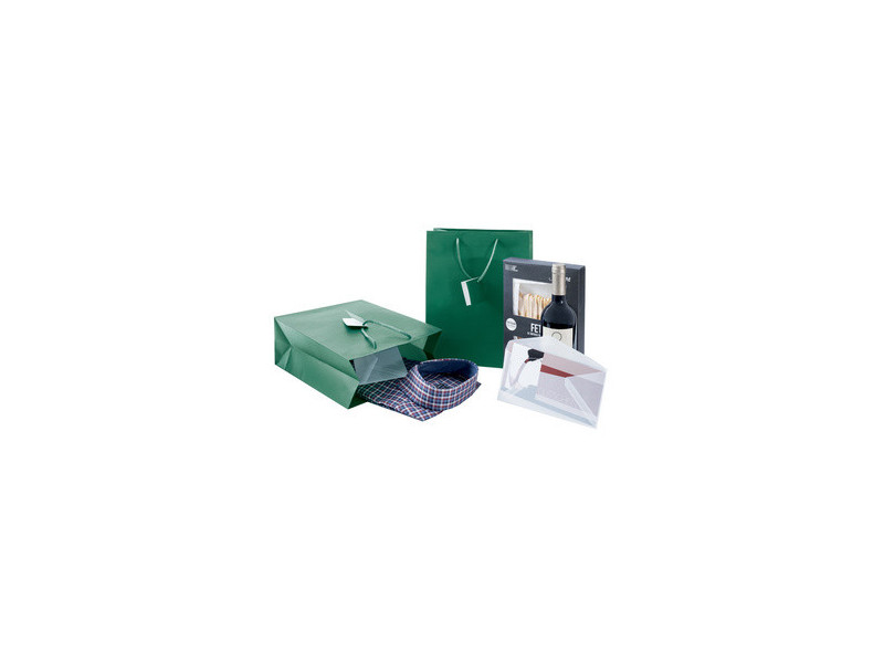 sigel Sac cadeau, vernis mat, taille: L, bleu outremer