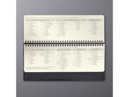 sigel Calendrier de table Conceptum, 2026, paysage, noir