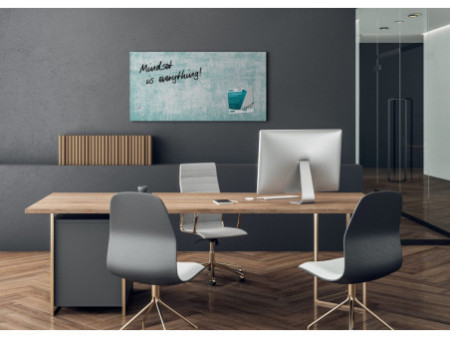 sigel Tableau magnétique en verre artverum Turquoise Wall