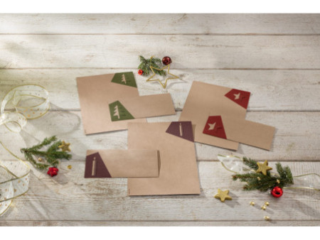 sigel Set de papier à motif de Noël 'Cut-out style', A4