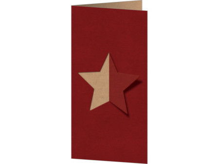 sigel Set de cartes de Noël 'Cut-out style', long (2/3 A4)