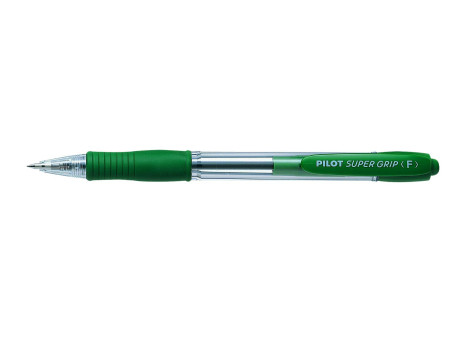 PILOT Stylo à bille rétractable SUPER GRIP F, vert