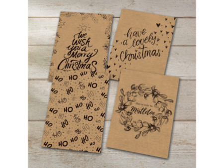 sigel Set de cartes postales de Noël 'Natural Christmas', A6