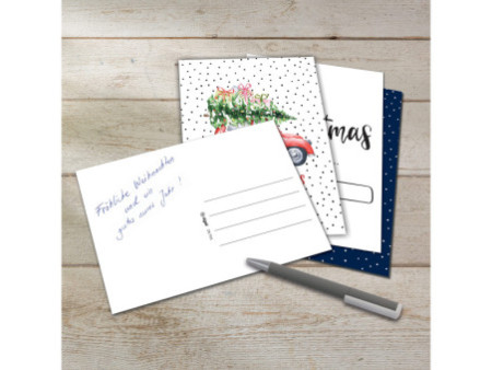 sigel Set de cartes postales de Noël 'Colourful Chrismas',A6
