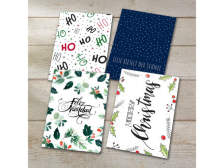 sigel Set de cartes postales de Noël 'Colourful Chrismas',A6