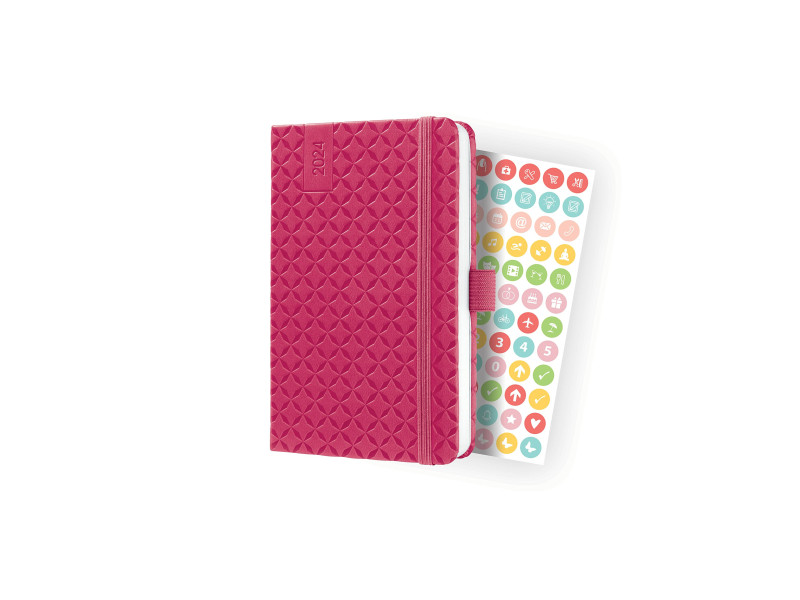 sigel Agenda de poche Jolie Flair 2026, A6, fuchsia