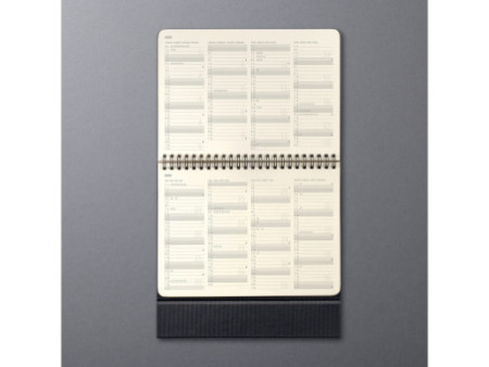 sigel Calendrier de table Conceptum 2026, env. A5, noir