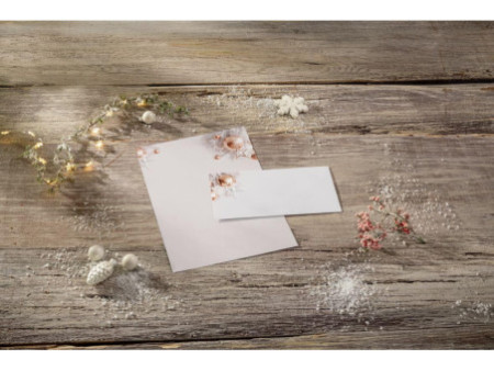 sigel Papier à motif de Noël 'Christmas in rose gold', A4