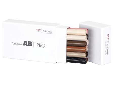 Tombow Marqueur ABT PRO, set de 12 Portrait Colors
