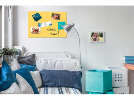 Be!Board Tableau magnétique en verre (L)600x(H)400 mm, jaune