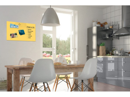 Be!Board Tableau magnétique en verre (L)600x(H)400 mm, jaune