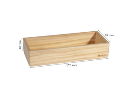 sigel Pot à crayon en bois pour tableau magnétique blanc