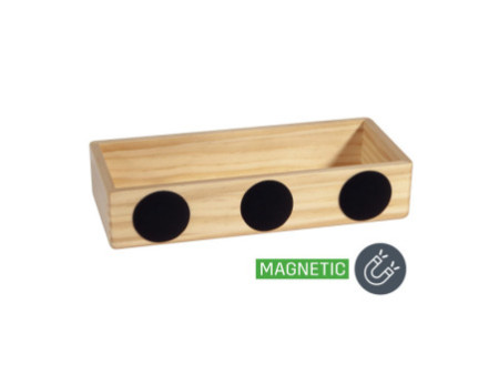 sigel Pot à crayon en bois pour tableau magnétique blanc