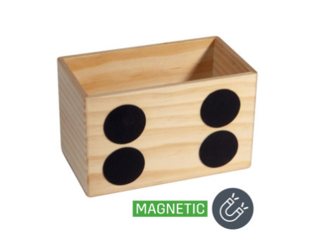 sigel Pot à crayon en bois pour tableau magnétique blanc