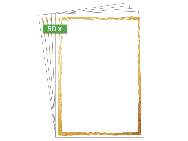 sigel papier Design 'Golden frame', A4, 200 g/m2