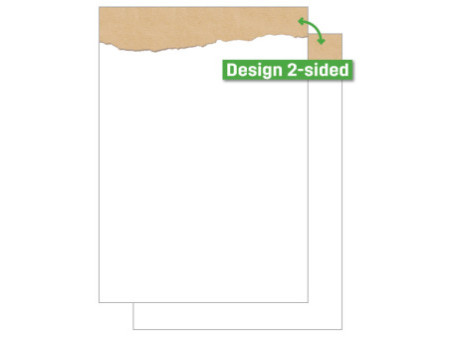 sigel Papier à motif, A4, 90 g/m2, motif 'Torn kraft paper'