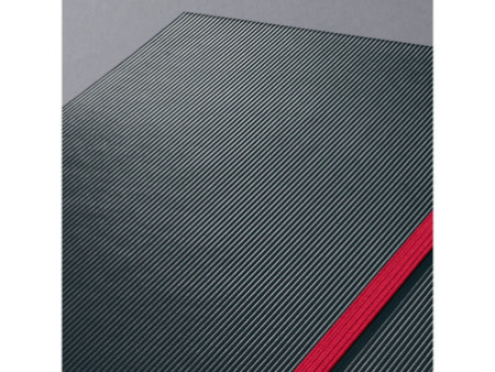 sigel Carnet de notes Conceptum, A4, quadrillé, noir/rouge