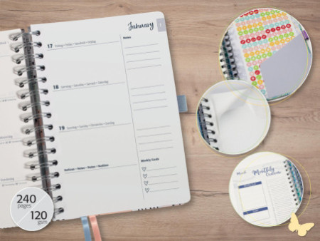 sigel Agenda Jolie 'Glittery Joy' 2026, A5