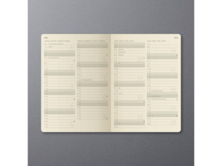 sigel Agenda planning Conceptum 2026, env. A5, noir