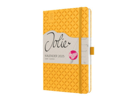 sigel Agenda de poche Jolie Flair 2026, A5, jaune