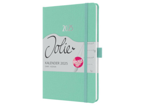 sigel Agenda de poche Jolie Feel 2026, textile, A5, menthe