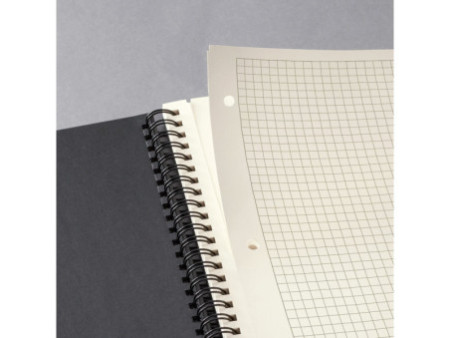 sigel Cahier à spirale Conceptum, A4, quadrillé, noir