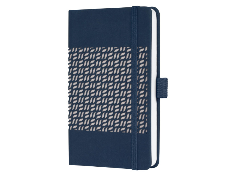 sigel Carnet Jolie Impress, similicuir, A6, bleu foncé
