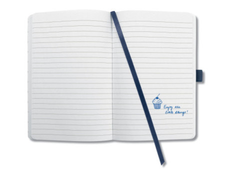 sigel Carnet Jolie Impress, similicuir, A6, bleu foncé