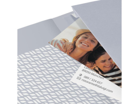 sigel Carnet Jolie Impress, similicuir, A6, bleu foncé